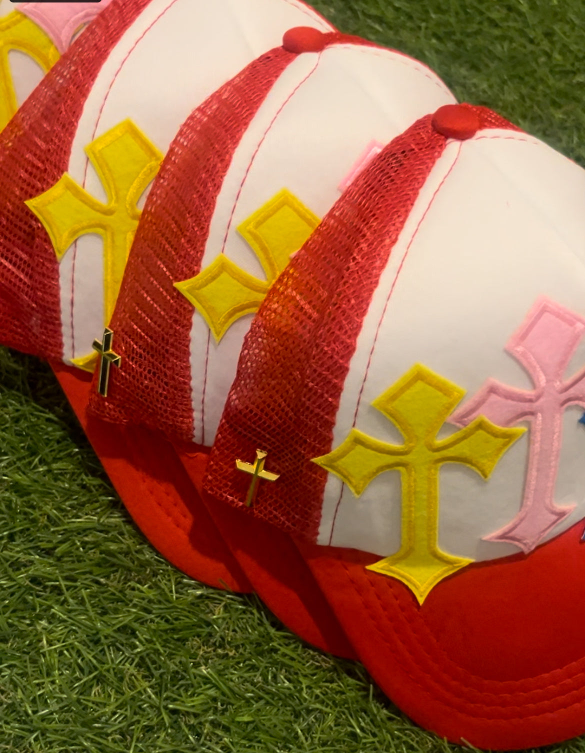 Vintage Multi Cross Trucker Hat